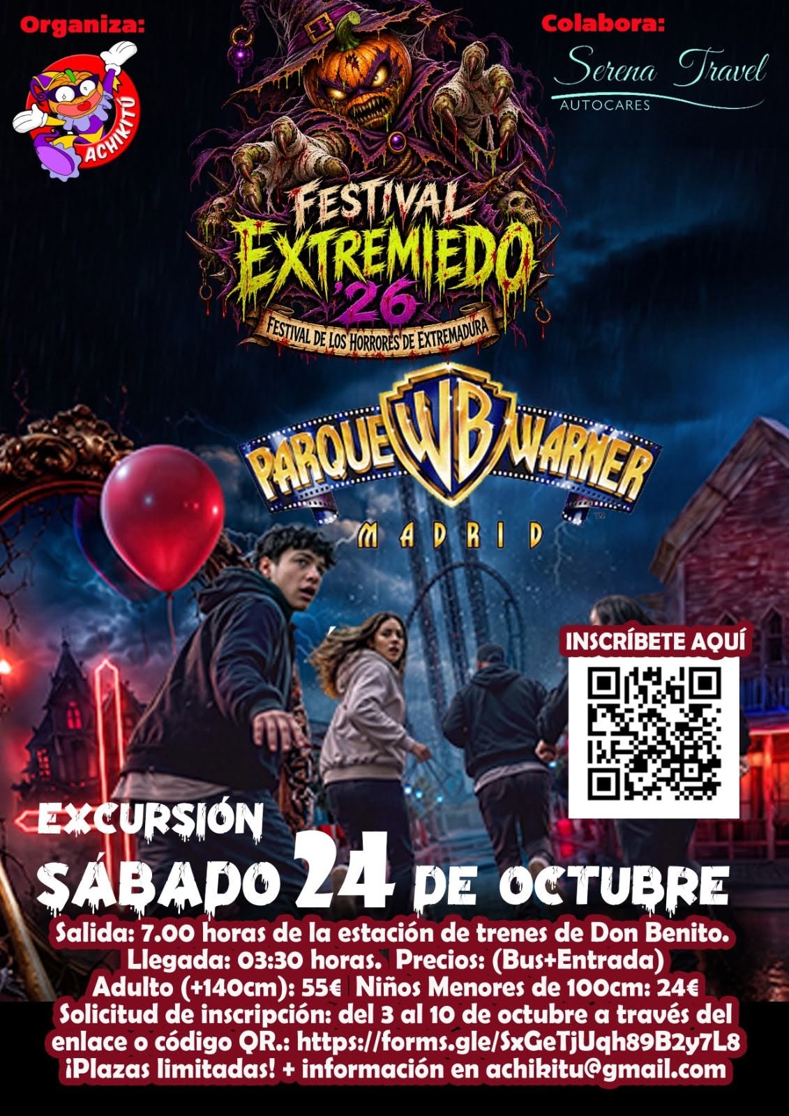 ¡Nos vamos a celebrar Halloween a Parque Warner! 🎃👻